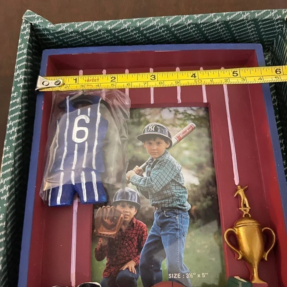 NWT Picture Frame Sports Baseball Theme Embellished Boys Gyft